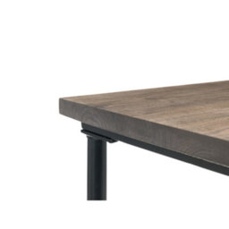 Oakham Signature Carnegie Industrial Pipe Desk In Mocha Elm And Black - thumbnail 5