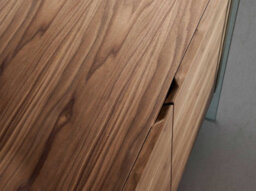 Angel Cerda Elegant Walnut Sideboard With Glass Legs For Modern Interiors - thumbnail 6