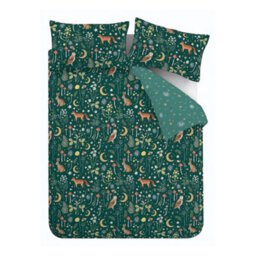 Catherine Lansfield Enchanted Twilight Forest Green Duvet Cover Set Single Bedding Set - thumbnail 6