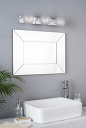 The Lighting Studio Laura Ashley Prague 3Lt Bathroom Wall Light Polished Chrome Glass Ip44 - thumbnail 6