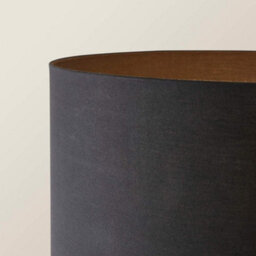 Valuelights Hiru Grey 3 Tier Shelf Floor Lamp With Black Drum Shade - thumbnail 4