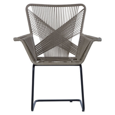 Orsina Rattan Effect Chair, Easy To Clean Outdoor Chair, Arm & Backrest Rattan Armchair - image 1