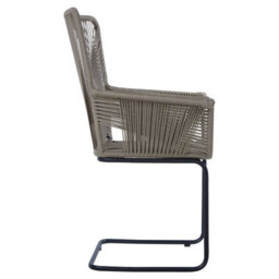 Orsina Rattan Effect Chair, Easy To Clean Outdoor Chair, Arm & Backrest Rattan Armchair - thumbnail 3