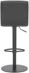Lamboro Deluxe Aldo Black Bar Stool - Swivel Kitchen Stool With Gas Lift & Footrest - thumbnail 5