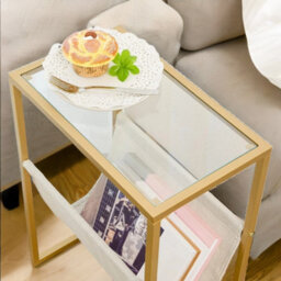 Rafaelo Mobilia Sofa End Table With Fabric Magazine Holder - thumbnail 6