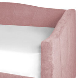 Beliani Daybed With Storage Fabric Vittel 90 X 200 Cm (Eu Single) Pink - thumbnail 8