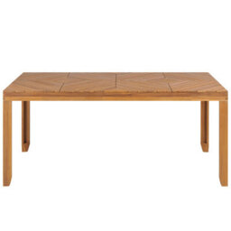 Beliani Garden Dining Set 6 Seater Baratti Acacia Wood Brown - thumbnail 9