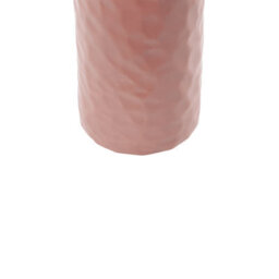 Beliani Flower Vase Drama Ceramic 24 Cm Pastel Pink - thumbnail 6