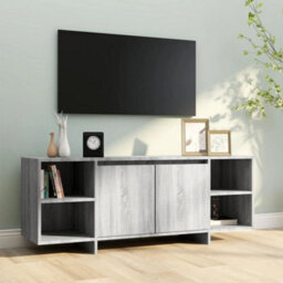 Berkfield Tv Cabinet Grey Sonoma 130X35X50 Cm Engineered Wood - thumbnail 3