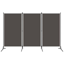 Vidaxl 3-Panel Room Divider Anthracite 260X180 Cm Room Dividers - thumbnail 1