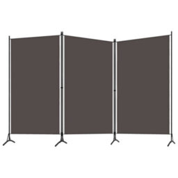 Vidaxl 3-Panel Room Divider Anthracite 260X180 Cm Room Dividers - thumbnail 2