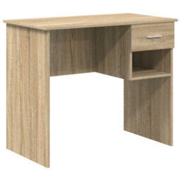 Walplus Desk With Drawer Sonoma Oak 90 X 49.5 X 75 Cm Engineered Wood - thumbnail 2