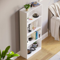 Lassic Vida Designs Cambridge White 4 Tier Large Bookcase Freestanding Shelving Unit (H)1400mm (W)600mm (D)235mm - thumbnail 6