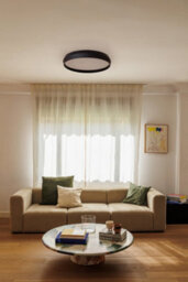 Luminosa Lighting Luminosa Shoku 600 Black, Black Wall / Ceiling Lamp 40W 2700K - thumbnail 2