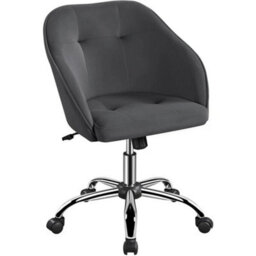 Home Office Chair Soft Swivel Velvet Chair Height Adjustable - thumbnail 6