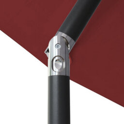 VRUC Outdoor Patio Garden Parasol Sun Shade Umbrella With Crank Handle & Tilt 2.5M Wine Red - thumbnail 5