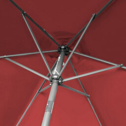 VRUC Outdoor Patio Garden Parasol Sun Shade Umbrella With Crank Handle & Tilt 2.5M Wine Red - thumbnail 6