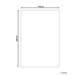 Wyld And Coco Light Beige Rectangular Rug 140 X 200 Cm - Low Pile, Anti-Slip, Underfloor Heating Compatible - thumbnail 4