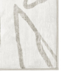 Wyld And Coco Light Beige Rectangular Rug 140 X 200 Cm - Low Pile, Anti-Slip, Underfloor Heating Compatible - thumbnail 6