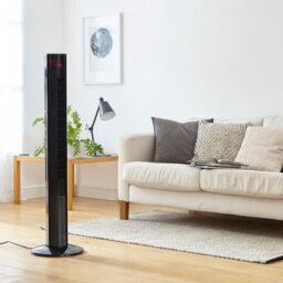 Neo 46 Inch Black Floor Free Standing Tower Fan - thumbnail 3