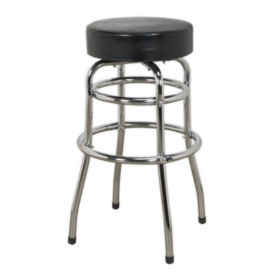 Sealey Workshop Stool With Swivel Seat 4-Legged Heavy Duty Height 750mm Scr13 - image 1