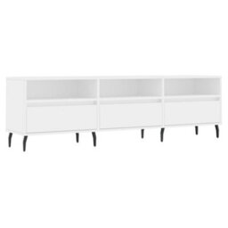 Berkfield Sturdy Tv Cabinet White 150X30X44.5 Cm Engineered Wood - thumbnail 1