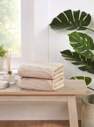 Rapport Home Safari Pure Cotton Face Cloth Towels Set Of 4 (Brown) - thumbnail 3