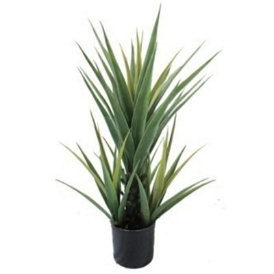 Leaf 70Cm Artificial Yucca Plant  Potted In Plastic Pot - image 1