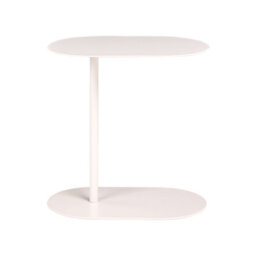 Beliani Side Table Mille Metal Off-White - thumbnail 4