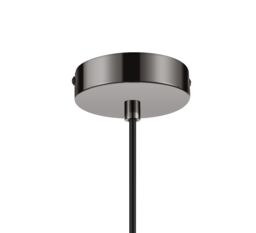GoodHome Salford Round Black Chrome Effect 3 Lamp Led Pendant Ceiling Light, (Dia)470mm - thumbnail 6