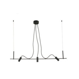 Luminosa Lighting Luminosa Clap Linear 3X6W Outdoor Pendant Ceiling Light Black Ip65 3000K