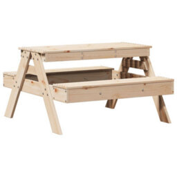 Vidaxl Picnic Table For Kids 88X97X52 Cm Solid Wood Pine Picnic Tables - thumbnail 6
