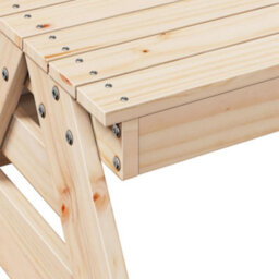 Vidaxl Picnic Table For Kids 88X97X52 Cm Solid Wood Pine Picnic Tables - thumbnail 7