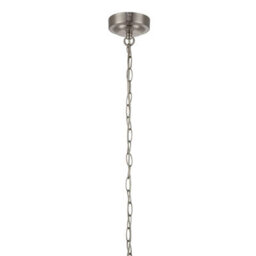 Cosylyte Elmore 5 Light Traditional Classic Metal Pendant Light - Brushed Nickel - thumbnail 9