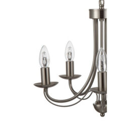 Cosylyte Elmore 5 Light Traditional Classic Metal Pendant Light - Brushed Nickel - thumbnail 6
