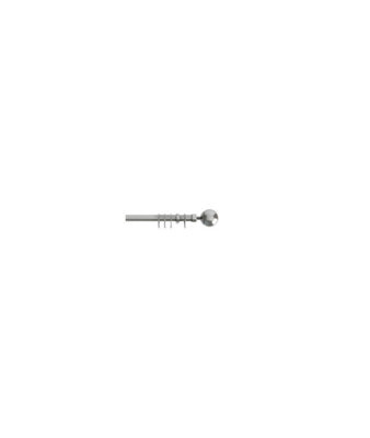 22-25mm - Finesse Ball End Metal Curtain Pole Set - Satin Silver - image 1