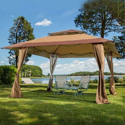 MCC Direct Maximus Royal 4X4M Pop-Up Gazebo Outdoor Patio Canopy Tent