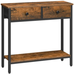 Console Hallway Side Table With 2 Non-Woven Drawers Storage - thumbnail 1
