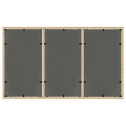 Berkfield Garden Table With Glass Top Beige 150X90X75 Cm Poly Rattan - thumbnail 7
