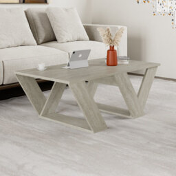 Decortie Pipra Modern Multipurpose Coffee Table 110Cm Open Shelf Travertine Living Room H 40Cm - thumbnail 4