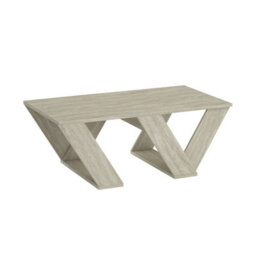 Decortie Pipra Modern Multipurpose Coffee Table 110Cm Open Shelf Travertine Living Room H 40Cm - thumbnail 2
