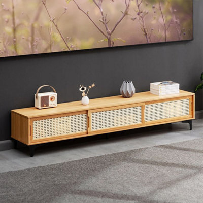 Thehotsale Wooden Tv Cabinet With Sliding Doors - image 1