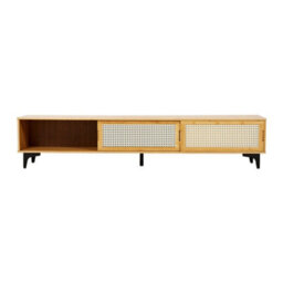 Thehotsale Wooden Tv Cabinet With Sliding Doors - thumbnail 4