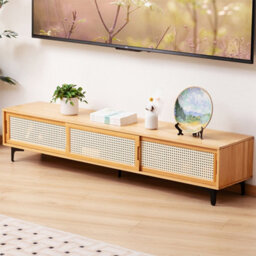 Thehotsale Wooden Tv Cabinet With Sliding Doors - thumbnail 2
