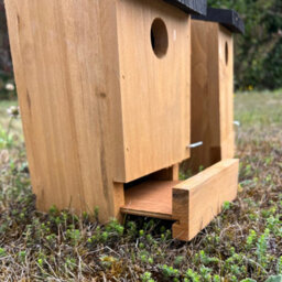 Selections Traditional Wooden Bird Box Nest Birdhouses With Removable Bases (Set Of 4) - thumbnail 5