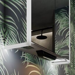Sensio Luka Matt White Illuminated Mirrored Smart Bathroom Cabinet With Alexa (H)700mm (W)664mm - thumbnail 3