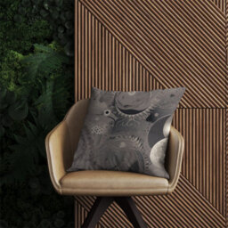 Warren Reed Designer Abstract Moon Shapes Outdoor Cushion 45Cm X 45Cm - thumbnail 2