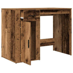 Berkfield Desk Old Wood 100X49X75 Cm Engineered Wood - thumbnail 4