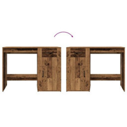 Berkfield Desk Old Wood 100X49X75 Cm Engineered Wood - thumbnail 8