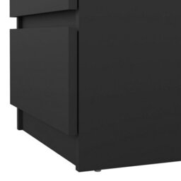 Furniture To Go Naia Bedside 3 Drawers In Black Matt (W) 40.2 X  (H) 70.1 X (D) 50Cm - thumbnail 7